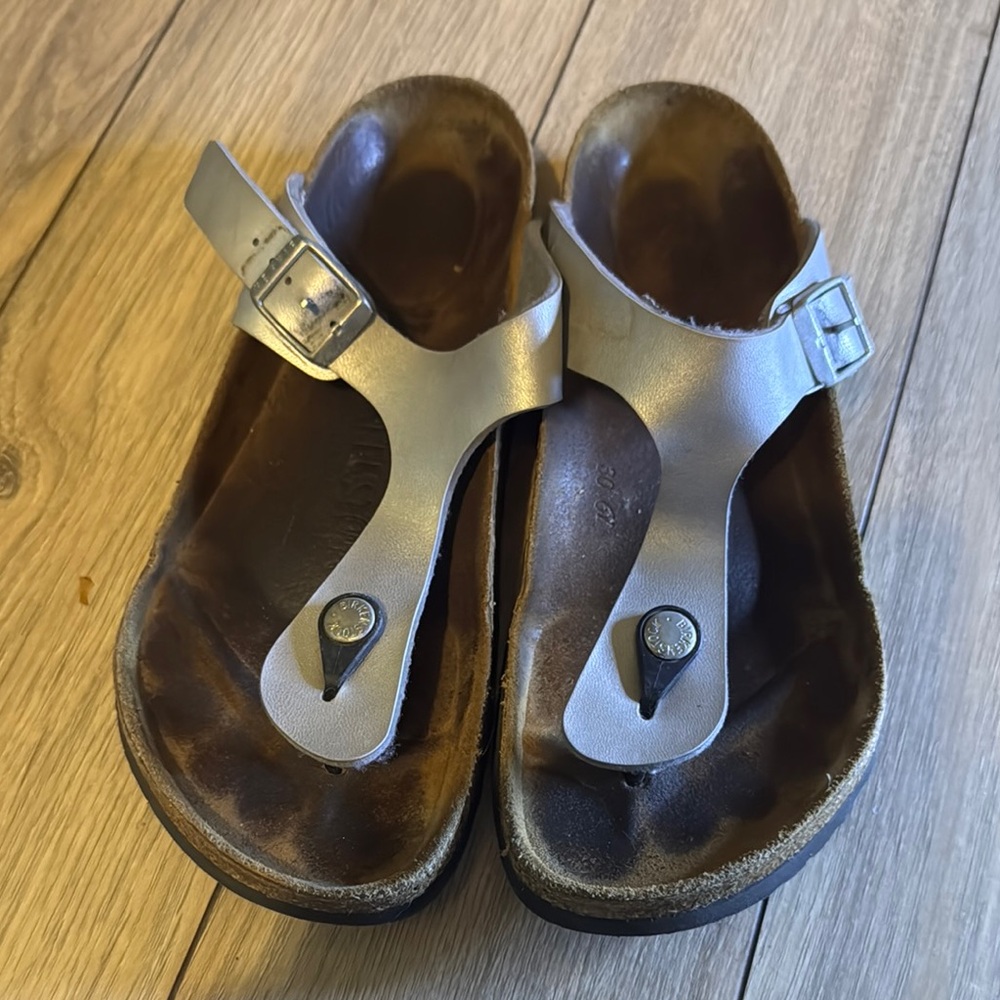 Birkenstock Silver Sandals